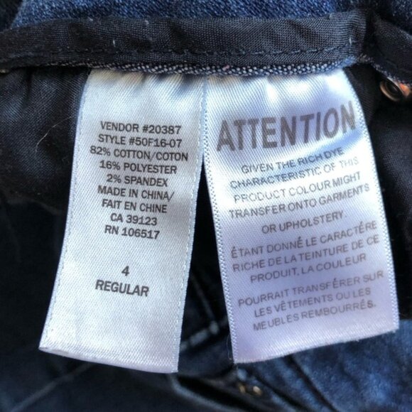 Northern Reflections Dark Blue Denim Straight Leg Jeans Size 4 - Picture 4 of 6